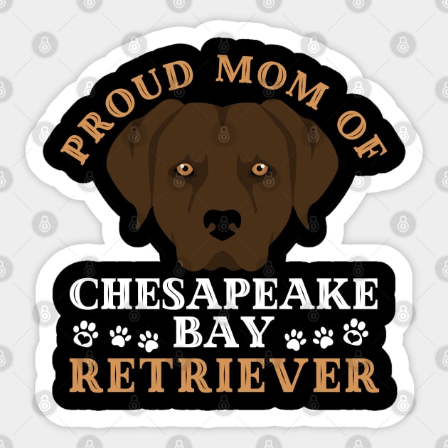 Chesapeake Bay retriever Cute Life is better with my dogs I love all the dogs Sticker by BoogieCreates